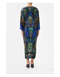 LONG SPLIT FRONT TWIST DRESS