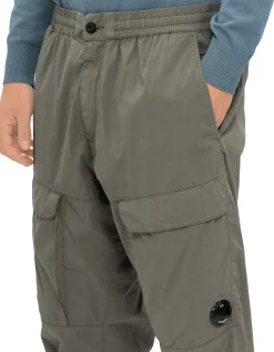 Loose Cargo Pants with Lens Detail