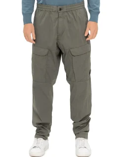 Loose Cargo Pants with Lens Detail