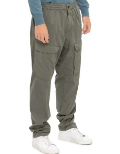 Loose Cargo Pants with Lens Detail