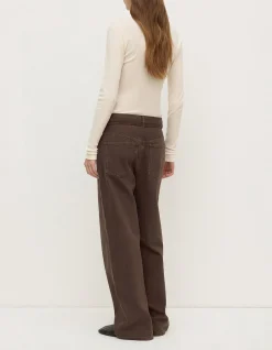 Loose Fit Dark Ganache Wide Leg Jean