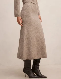 LOTTIE KNITTED MIDI SKIRT