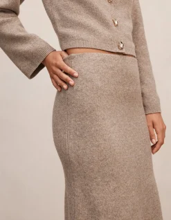 LOTTIE KNITTED MIDI SKIRT