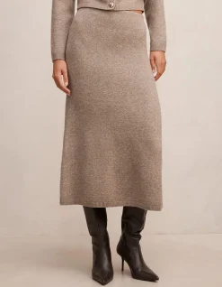 LOTTIE KNITTED MIDI SKIRT