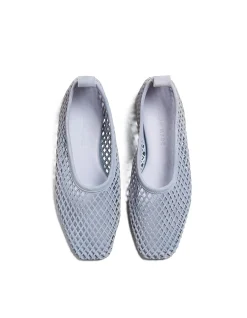 Lou Perforated Leather High Topline Flat