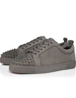 LOUIS JR SPIKES CANOPY ORLATO VEAU VELOURS GREY SNEAKERS