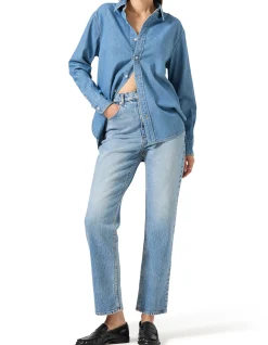 Loulou Straight High Rise Comfort Denim Jeans