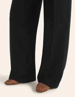 Lou Perforated Leather High Topline Flat