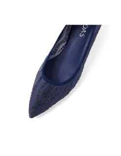 Loyola Crystal Mesh Pointed Heel Pumps
