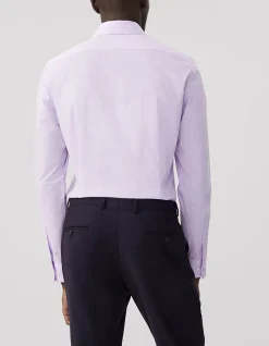 LS SLIM DS WRINKLE FREE STRETCH CTTN SHIRT