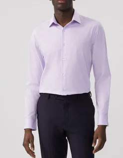 LS SLIM DS WRINKLE FREE STRETCH CTTN SHIRT