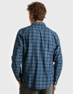 LS REGULAR FIT DENIM COTTON TWILL SHIRT