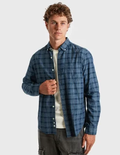 LS REGULAR FIT DENIM COTTON TWILL SHIRT