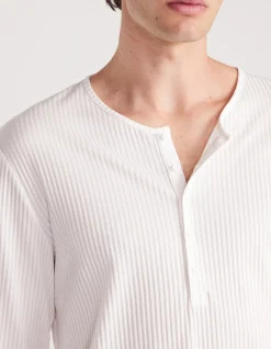 LS RIBBED HENLEY