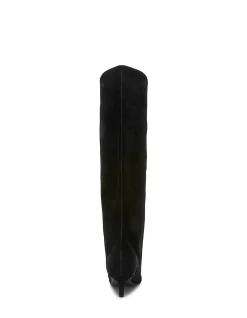 LUCA SUEDE KNEE HIGH BOOTS