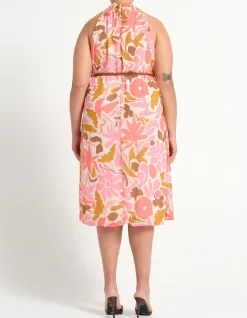 LUCIANA HALTER NECK DRESS DRESS