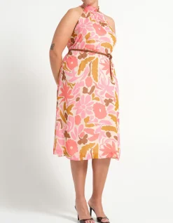 LUCIANA HALTER NECK DRESS DRESS