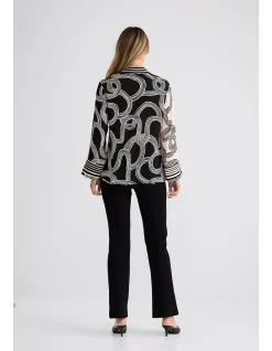 Lucy Ink Lines Long Sleeve Viscose Shirt