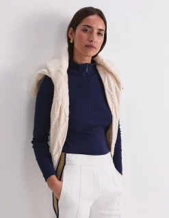 LUCY ZIP FUNNEL NECK