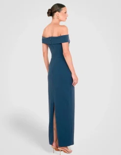 LUCY COLD SHOULDER CROSS GOWN