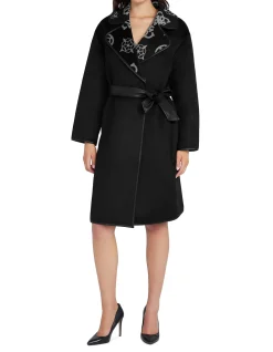 Ludovica Logo Wrap Coat