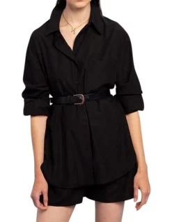 Lui Organic Cotton Shirt Black