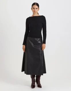 LUNA TEXTURED LONG SLEEVE TOP