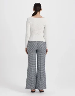 LUNA TEXTURED LONG SLEEVE TOP