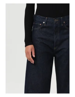 Luna High Rise Curved Barrel Leg Jeans
