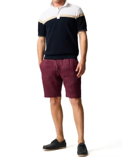 Lunar New Year Linen 9" Resort Short - Oxblood
