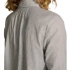 Lurex Stripe Shirred Shirt