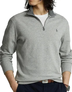 Luxury Jersey Quarter-Zip Pullover
