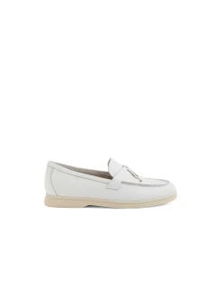 Lydon Heart And Key Detail Leather Loafers