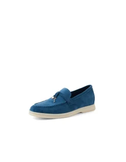 Lydon Heart And Key Suede Loafers