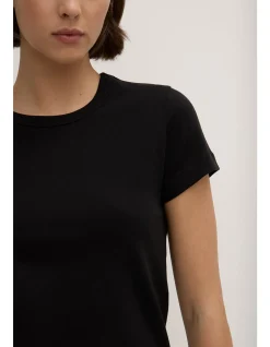 Lyla Cap Sleeve Tee Black