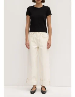 Lyla Cap Sleeve Tee Black