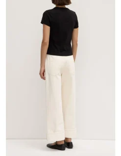 Lyla Cap Sleeve Tee Black