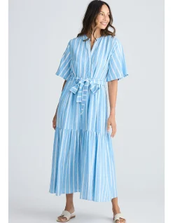Lynwood Sardinia Print Tiered Maxi Dress