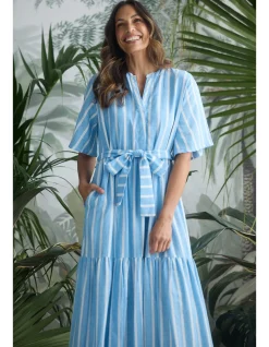 Lynwood Sardinia Print Tiered Maxi Dress