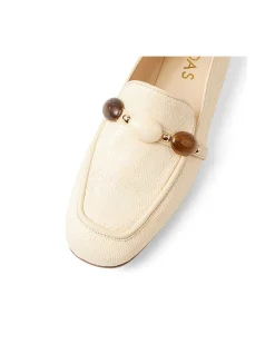 Mabeline Beaded Raffia Loafers