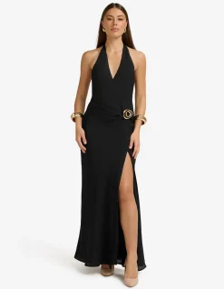 MABELLA HALTER MAXI DRESS