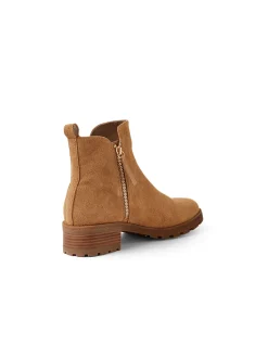 Mabis Twin Zip Suede Ankle Boots