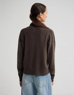 MADDISON FUNNEL COLLAR CARDIGAN