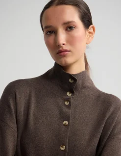 MADDISON FUNNEL COLLAR CARDIGAN
