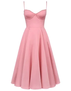 MADEMOISELLE'SATIN TULLE MIDI DRESS