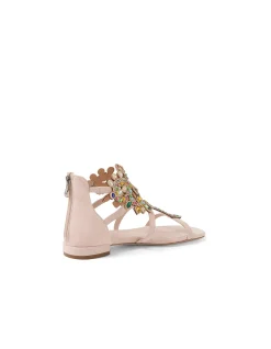 Madhu Multi Jewel Embellished Suede Sandals