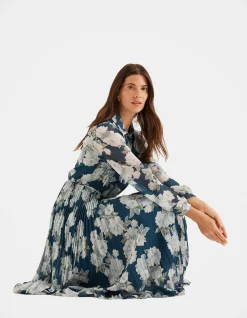 Magnolia Floral Midi Dress