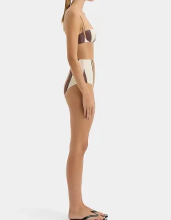 Mahogany Balconette Cantina Stripe Bikini