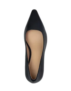 MAINE Black Leather Pump