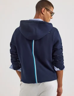 MAKANI FULL ZIP FLEECE HOODIE DARK NAVY